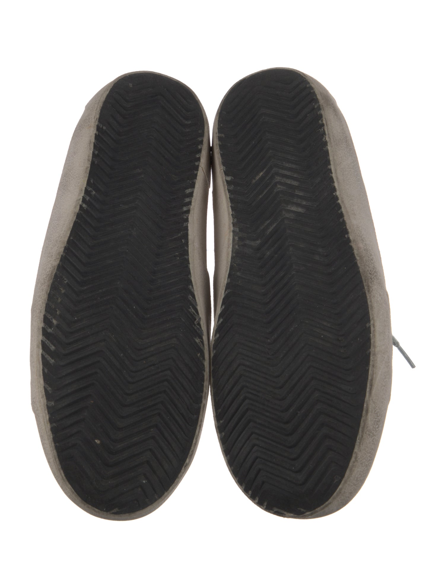 Golden Goose Leather Printed Sneakers